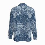 Patchwork Zen (Cotton Long Sleeve Shirt)-Cotton Long Sleeve Button Shirt-Swish Embassy