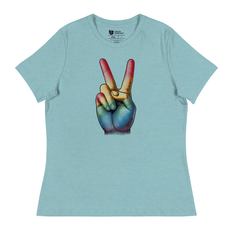Peace and Pride (Women's Relaxed T-Shirt)-Women's T-Shirts-Swish Embassy