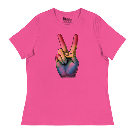 Peace and Pride (Women's Relaxed T-Shirt)-Women's T-Shirts-Swish Embassy