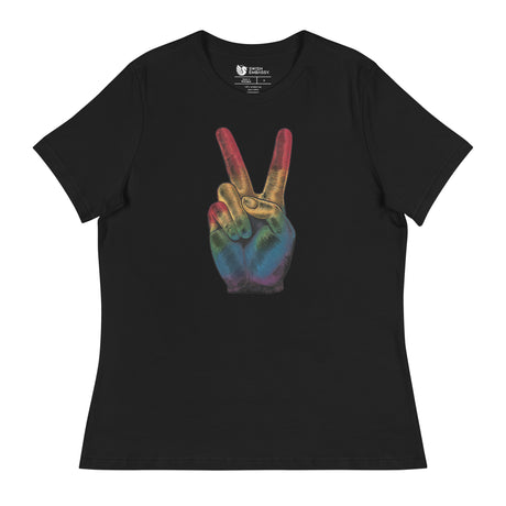 Peace and Pride (Women's Relaxed T-Shirt)-Women's T-Shirts-Swish Embassy