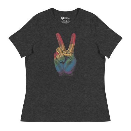 Peace and Pride (Women's Relaxed T-Shirt)-Women's T-Shirts-Swish Embassy