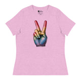 Peace and Pride (Women's Relaxed T-Shirt)-Women's T-Shirts-Swish Embassy
