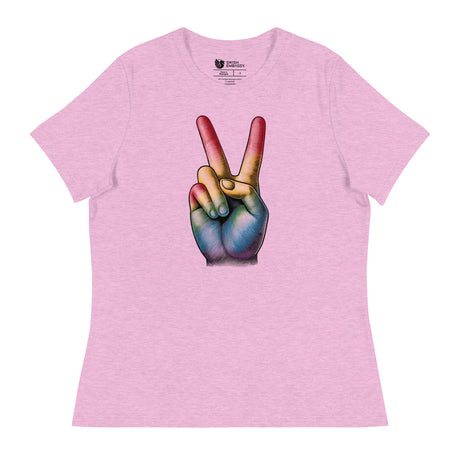 Peace and Pride (Women's Relaxed T-Shirt)-Women's T-Shirts-Swish Embassy