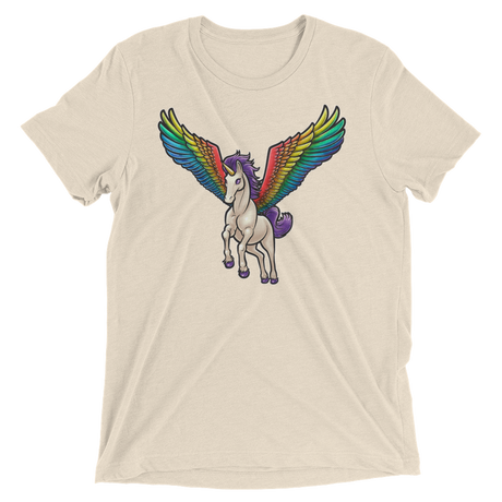 Pegasus Takes Flight (Triblend)-Triblend T-Shirt-Swish Embassy