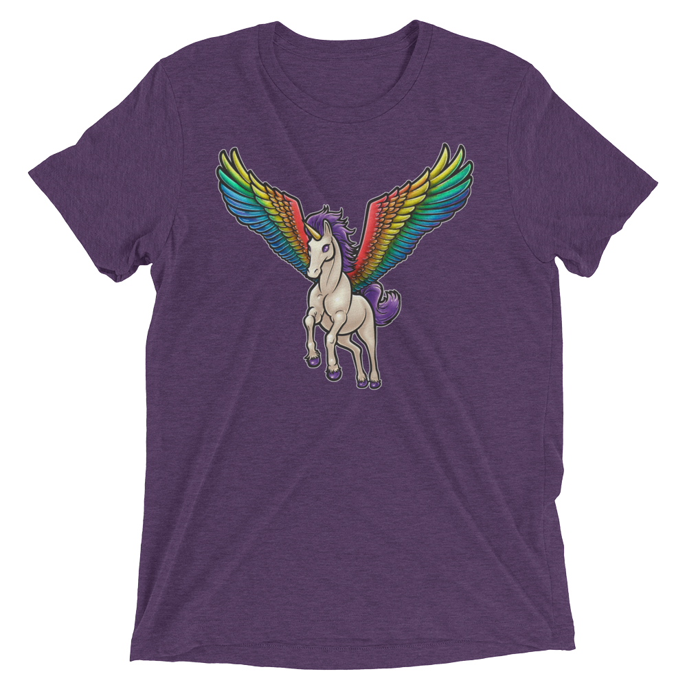 Pegasus Takes Flight (Triblend)-Triblend T-Shirt-Swish Embassy