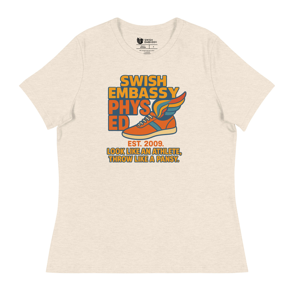 Phys Ed (Women's Relaxed T-Shirt)-Women's T-Shirts-Swish Embassy