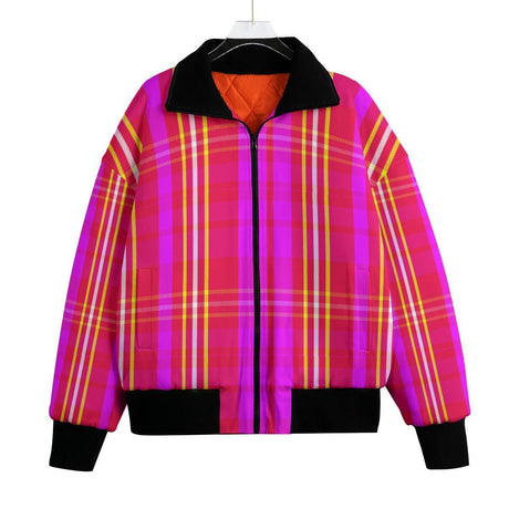Pink Plaid Club (Fleece Jacket)-Fleece Jacket-Swish Embassy