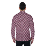 Pink Plaid (Long Sleeve Button Shirt)-Long Sleeve Button Shirts-Swish Embassy