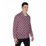Pink Plaid (Long Sleeve Button Shirt)-Long Sleeve Button Shirts-Swish Embassy