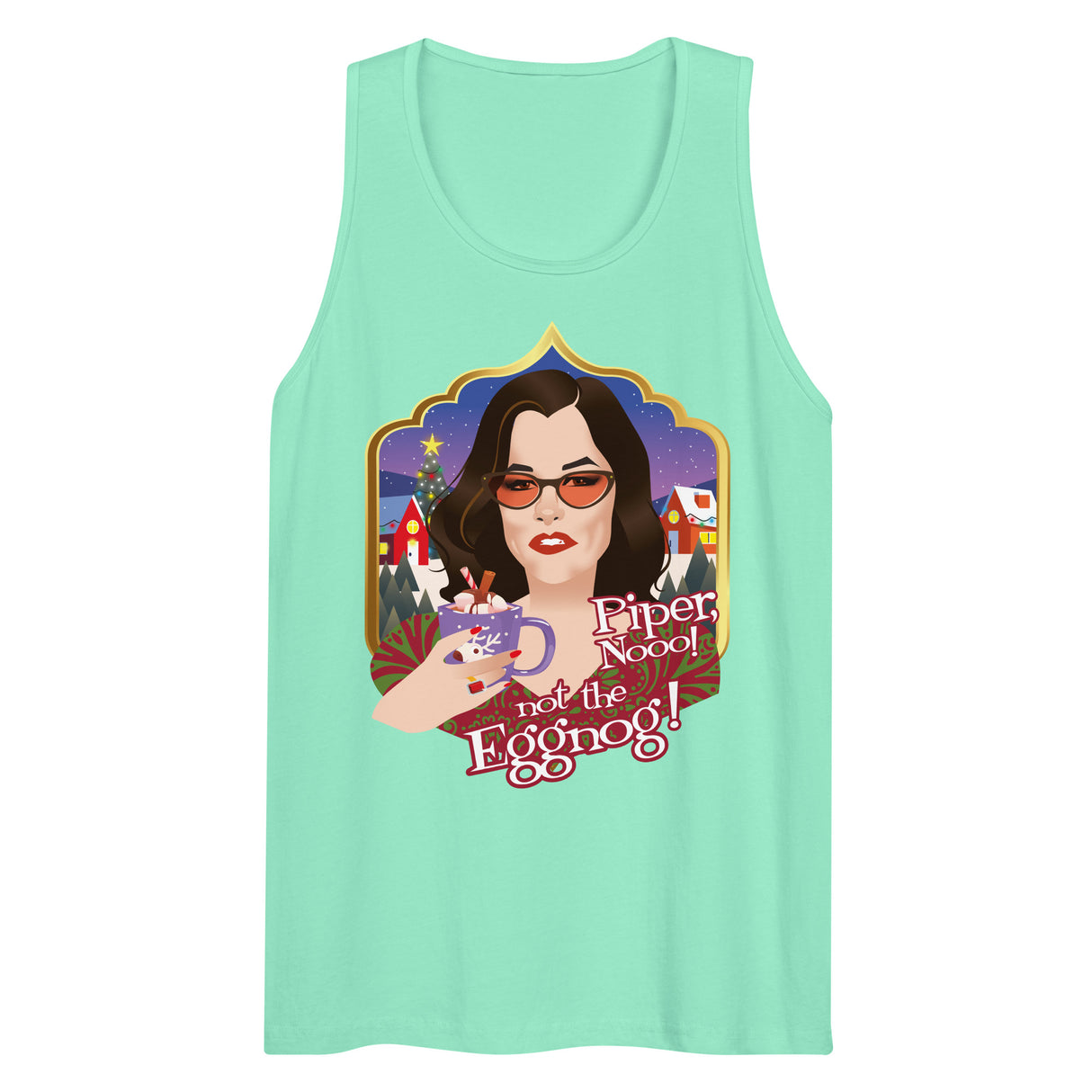 Piper Not the Eggnog! (Tank top)-Tank Top-Swish Embassy
