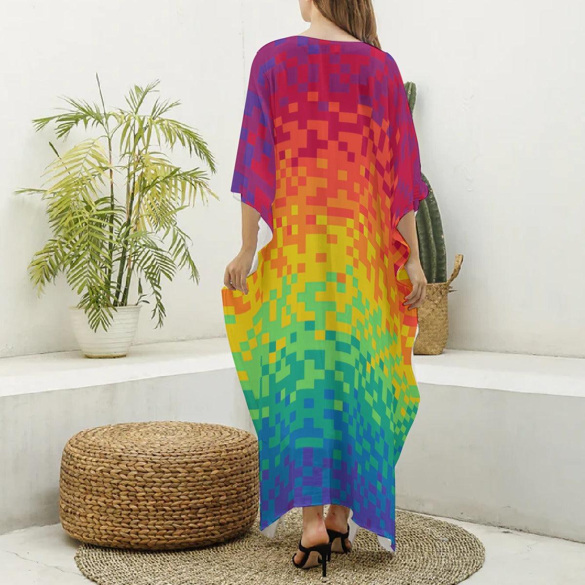 Pixel Perfect Pride (Kaftan)-Kaftan-Swish Embassy