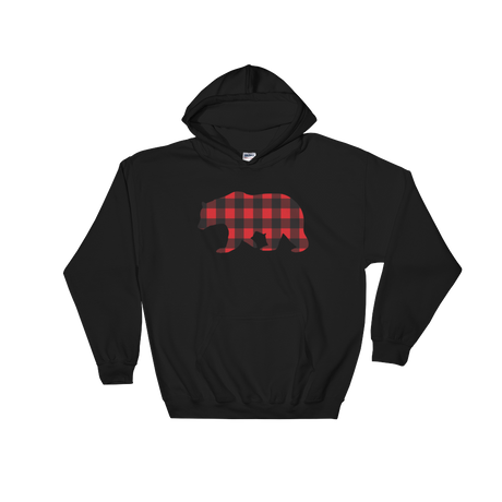 Plaid Bear (Hoodie)-Hoodie-Swish Embassy