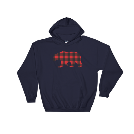 Plaid Bear (Hoodie)-Hoodie-Swish Embassy