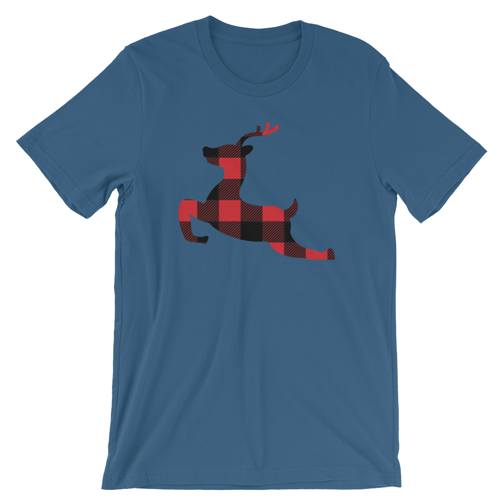 Plaid Reindeer-T-Shirts-Swish Embassy