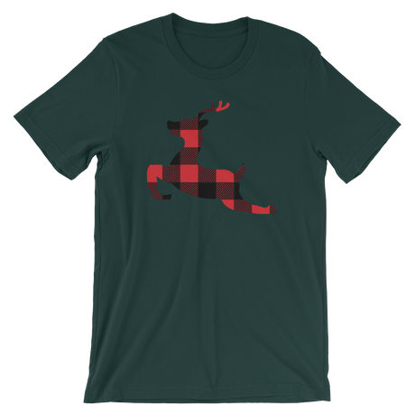 Plaid Reindeer-T-Shirts-Swish Embassy