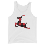 Plaid Reindeer (Tank Top)-Christmas Tanks-Swish Embassy