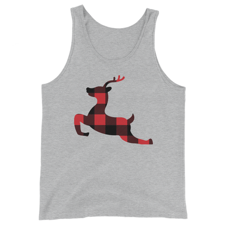 Plaid Reindeer (Tank Top)-Tank Top-Swish Embassy