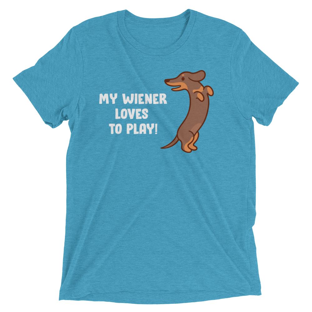 Playful Wiener (Triblend)-Triblend T-Shirt-Swish Embassy