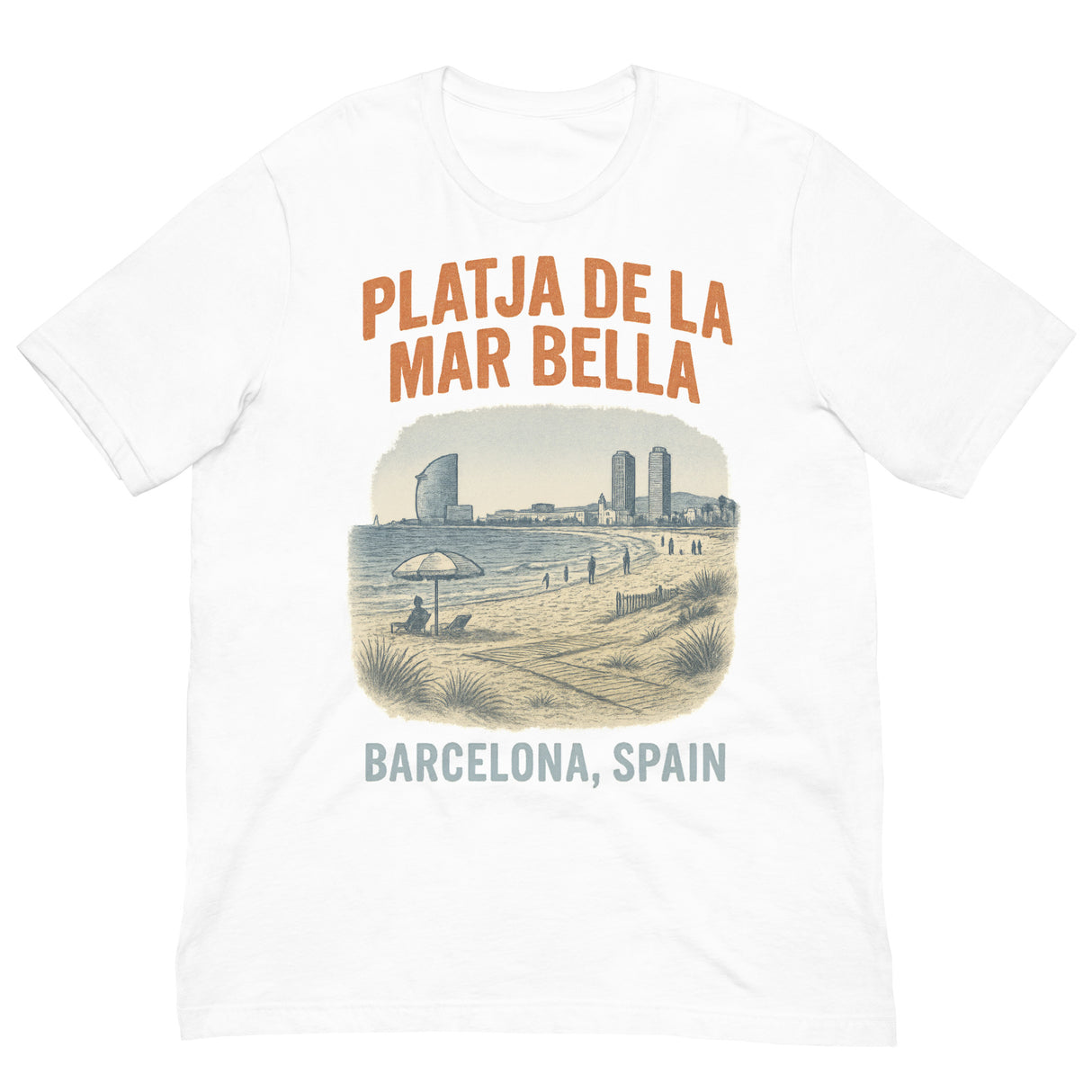 Playja de la Mar Bella-T-Shirts-Swish Embassy