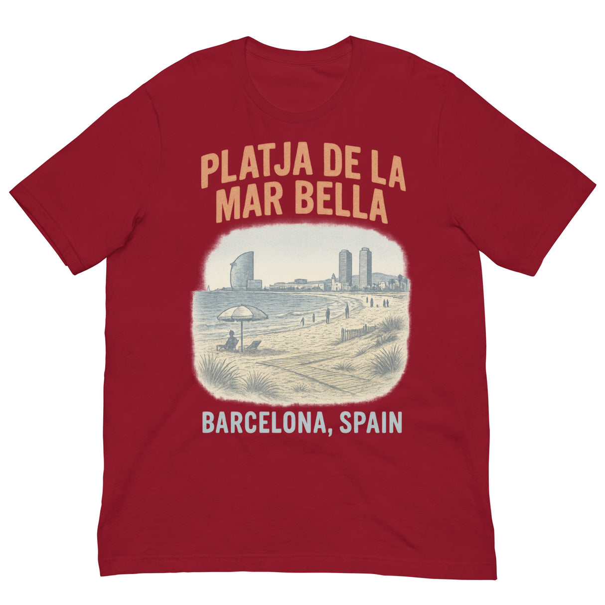 Playja de la Mar Bella-T-Shirts-Swish Embassy