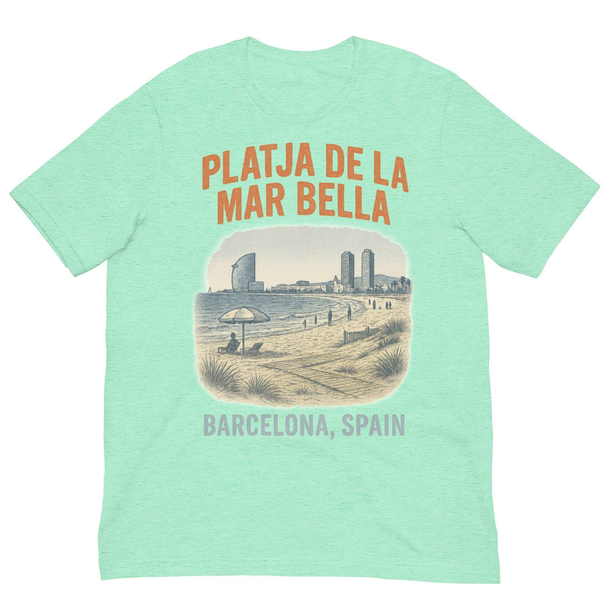 Playja de la Mar Bella-T-Shirts-Swish Embassy