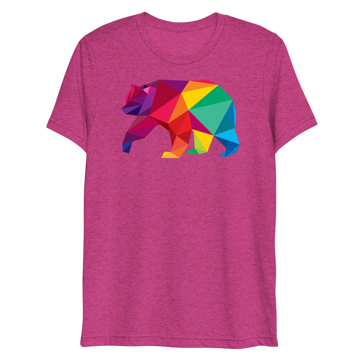 Polygon Bear (Triblend)-Triblend T-Shirt-Swish Embassy