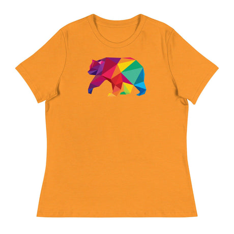 Polygon Bear (Women's Relaxed T-Shirt)-Women's T-Shirts-Swish Embassy