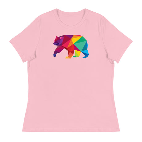 Polygon Bear (Women's Relaxed T-Shirt)-Women's T-Shirts-Swish Embassy