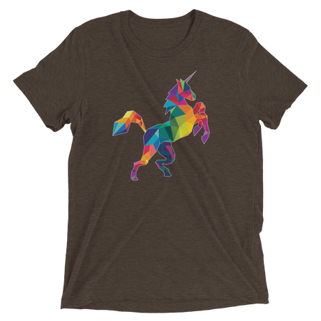 Polygon Unicorn (Triblend)-Triblend T-Shirt-Swish Embassy