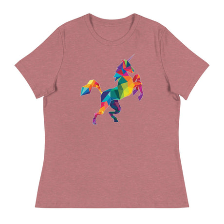 Polygon Unicorn (Women's Relaxed T-Shirt)-Women's T-Shirts-Swish Embassy