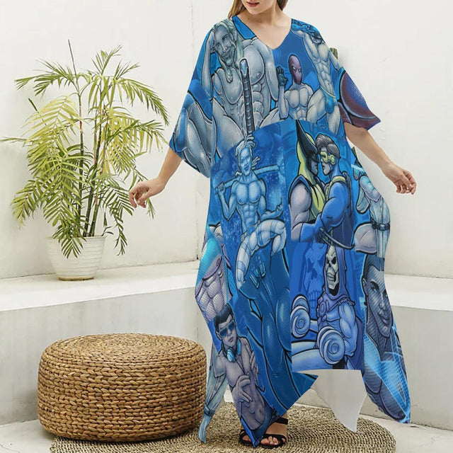 Pop Boys Blue (Kaftan)-Kaftan-Swish Embassy