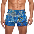 Pop Boys Blue (Square Cut Trunks)-Square Cut Trunks-Swish Embassy