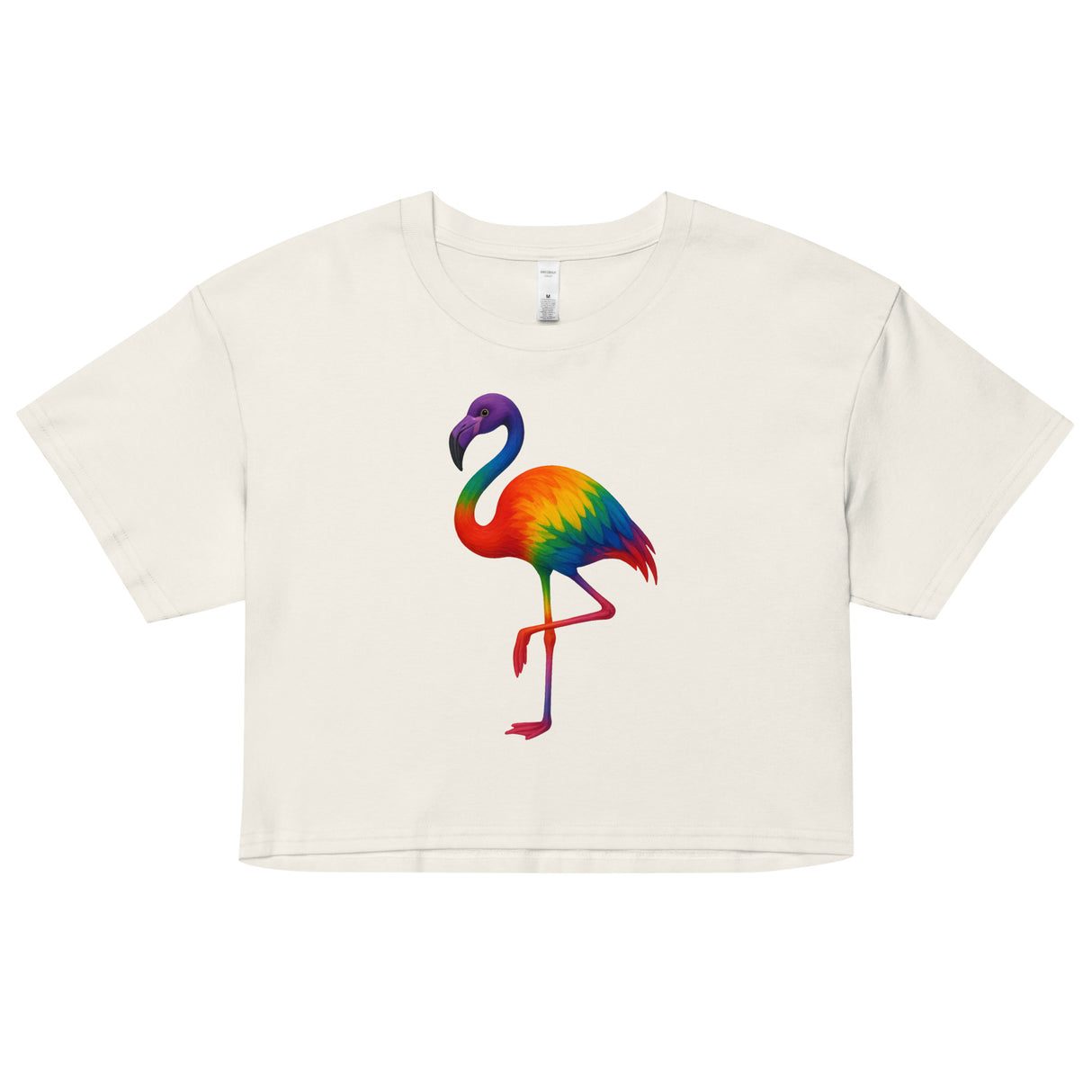 Pride Flamingo (Crop Top)-Crop Top-Swish Embassy