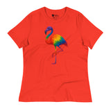 Pride Flamingo (Women's Relaxed T-Shirt)-Women's T-Shirts-Swish Embassy