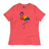 Pride Flamingo (Women's Relaxed T-Shirt)-Women's T-Shirts-Swish Embassy