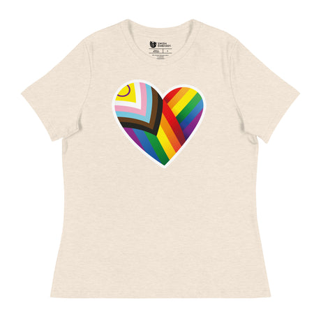 Pride Heart (Women's Relaxed T-Shirt)-Women's T-Shirts-Swish Embassy