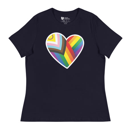 Pride Heart (Women's Relaxed T-Shirt)-Women's T-Shirts-Swish Embassy