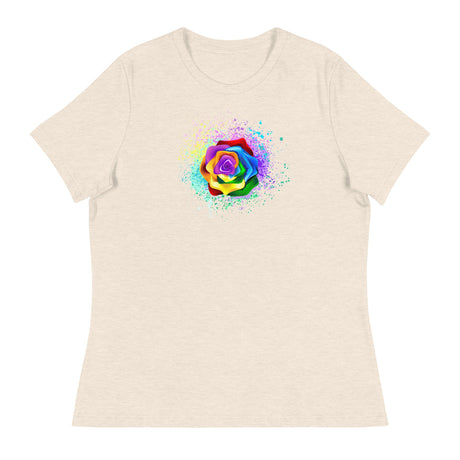 Pride Rose (Women's Relaxed T-Shirt)-Women's T-Shirts-Swish Embassy