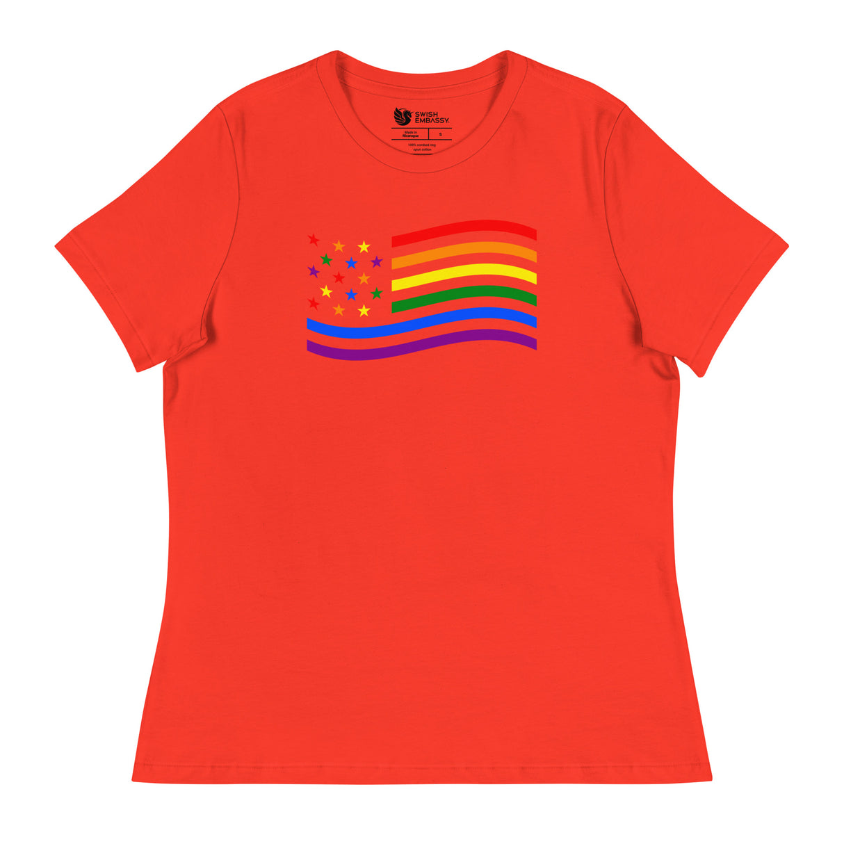 Pride in the USA (Women's Relaxed T-Shirt)-Women's T-Shirts-Swish Embassy