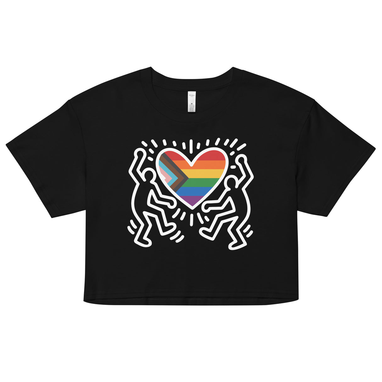 Progress Pride Figures (Crop Top)-Crop Top-Swish Embassy