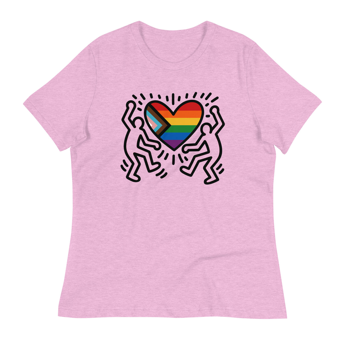 Progress Pride Figures (Women's Relaxed T-Shirt)-Women's T-Shirts-Swish Embassy