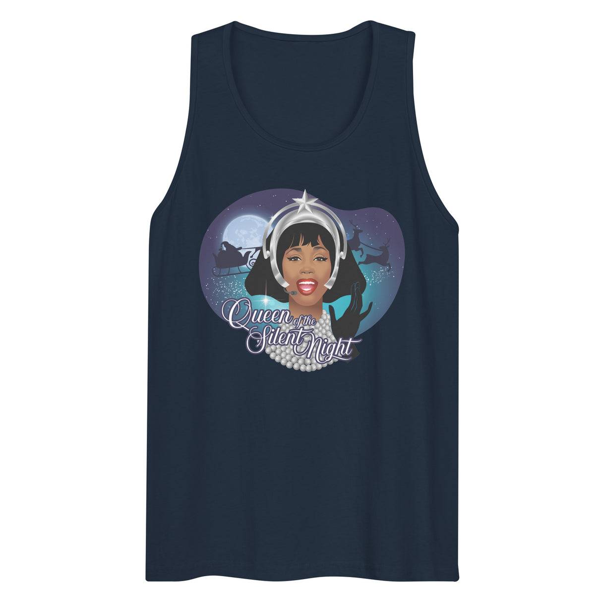 Queen of the Silent Night (Tank top)-Tank Top-Swish Embassy