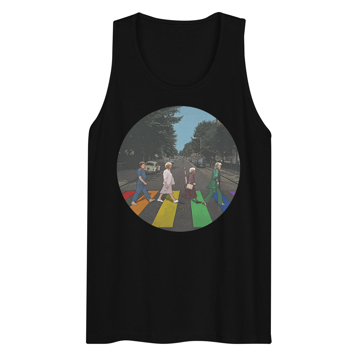 Rainbow Crossing Girls (Tank Top)-Tank Top-Swish Embassy