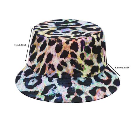 Rainbow Leopard (Allover Bucket Hat)-Allover Bucket Hat-Swish Embassy