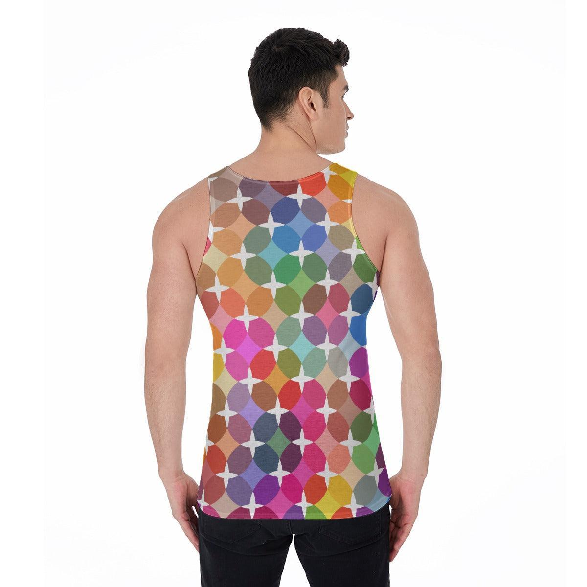 Rainbow Star (Allover Tank Top)-Allover Tank Top-Swish Embassy