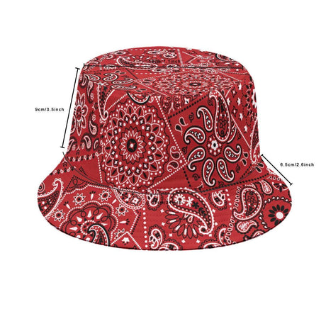 Red Hanky (Allover Bucket Hat)-Allover Bucket Hat-Swish Embassy