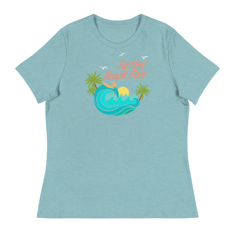 Resting Beach Face (Women's Relaxed T-Shirt)-Women's T-Shirts-Swish Embassy