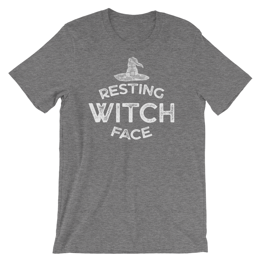 Resting Witch Face-Halloween T-Shirt-Swish Embassy