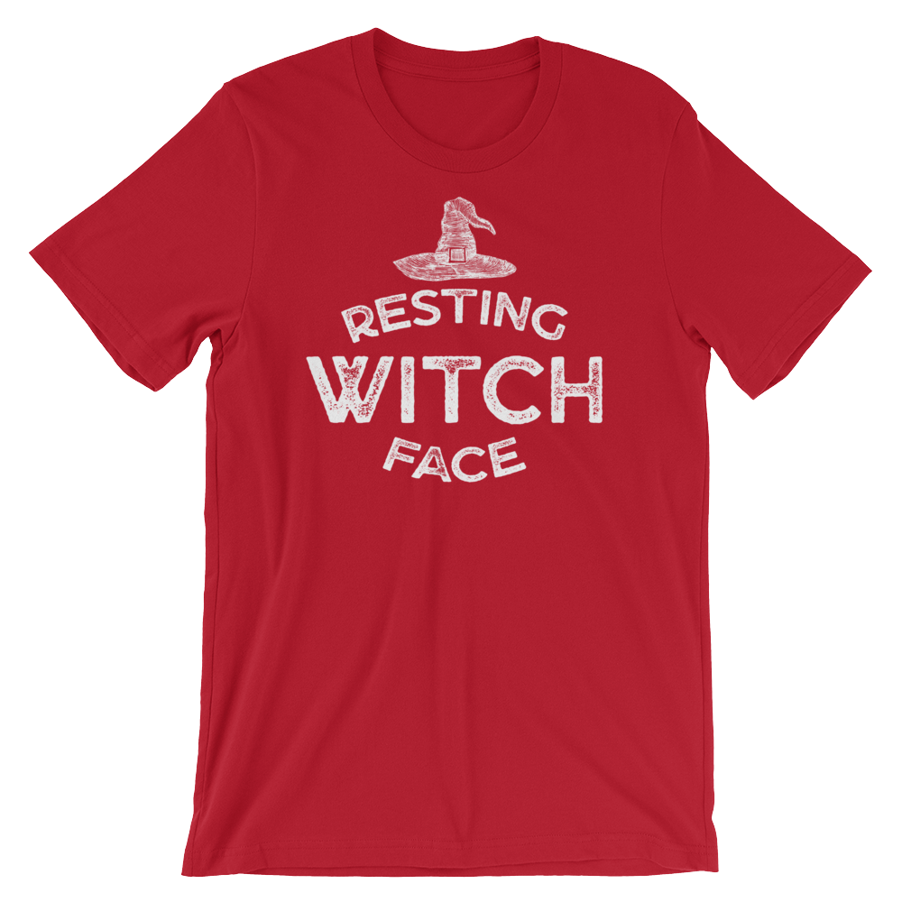 Resting Witch Face-Halloween T-Shirt-Swish Embassy