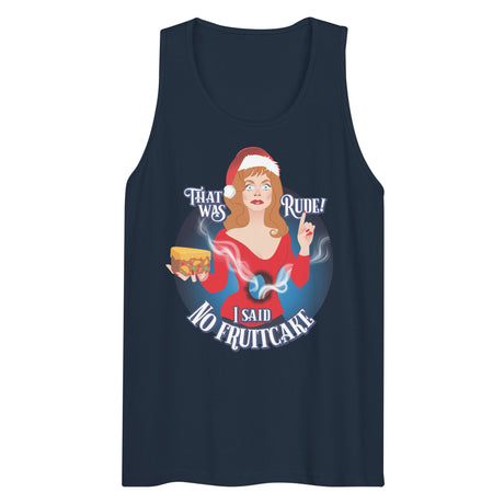Rude Fruitcake (Tank top)-Christmas Tank Tops-Swish Embassy